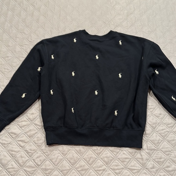 Big Girls Polo Pony Fleece Sweatshirt. - Picture 4 of 9